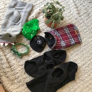 BUNDLE of XS dog/cat clothes - sweater collar coat